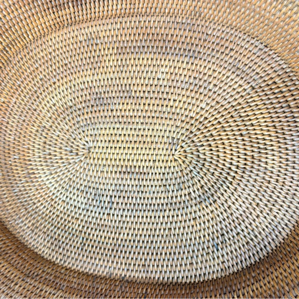 Willams Sonoma Hapao Oval Tray in Tea Stain  18 x 14 NWT